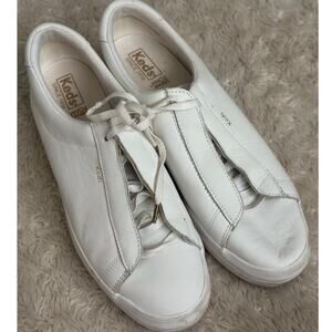 Keds Rise Metro Womens 10 White Leather Lace Up Sneakers Platform Thick Sole